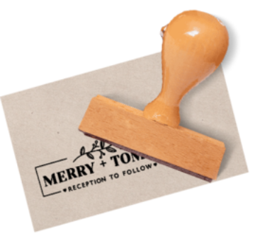 Immagine di Custom Wooden Rubber Stamps